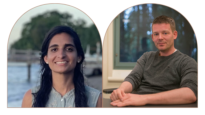 Headshots of Preeya Khanna and Stephan Lammel